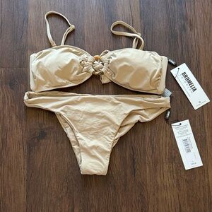 NWT Bromelia Beige Bikini Set